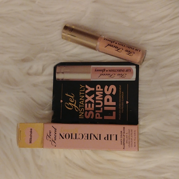 Too Faced Makeup Firm Nwt Too Faced Lip Injection Gloss Milkshake